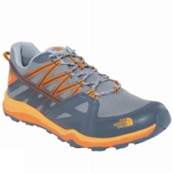 The North Face Mens Hedgehog Fastpack Lite II GTX Shoe Griffon Grey / Zinnia Orange